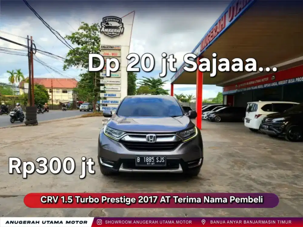 Dp20jt CRV 1.5 Turbo Prestige 2017 AT Terima Nama Pembeli