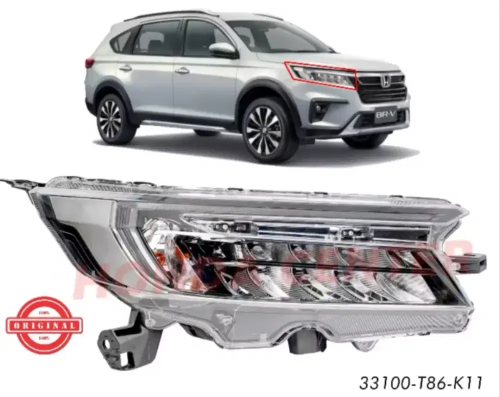 Lampu depan head lamp kanan (putih) all new honda BRV 2022 2023