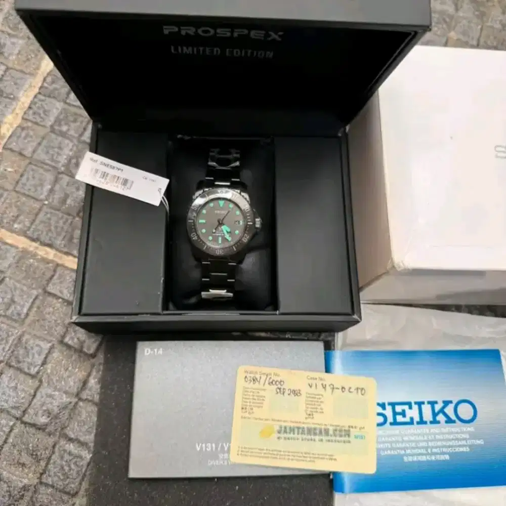 Koleksi Pribadi Seiko Prospex Solar SNE587P1 Night Vision Like New