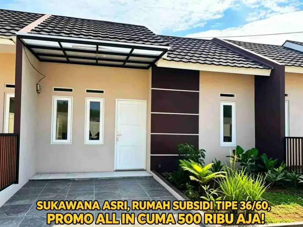 di jual rumah subsidi bebas banjir, sebrang kantor gubernur samping kampus UIN