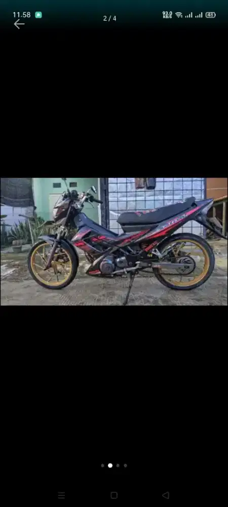 Jual motor satria th 2005 .plat panjang 2030