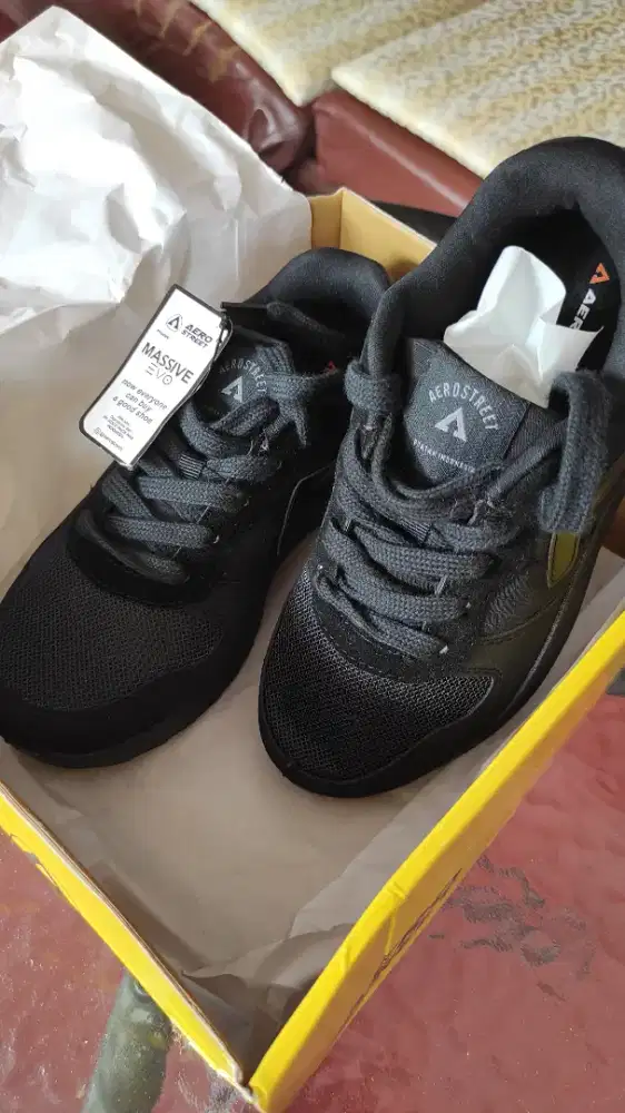 Sepatu Aerostreet Massive Evo Hitam Original Brand New with Box