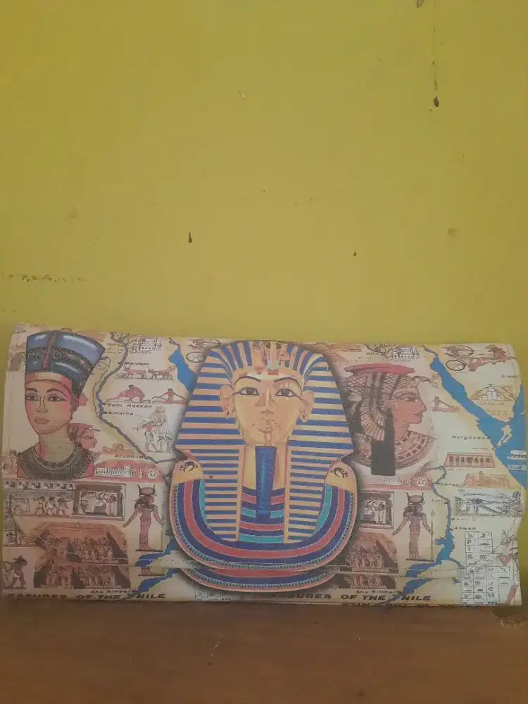 Dompet firaun souvenir asli mesir kondisi baru