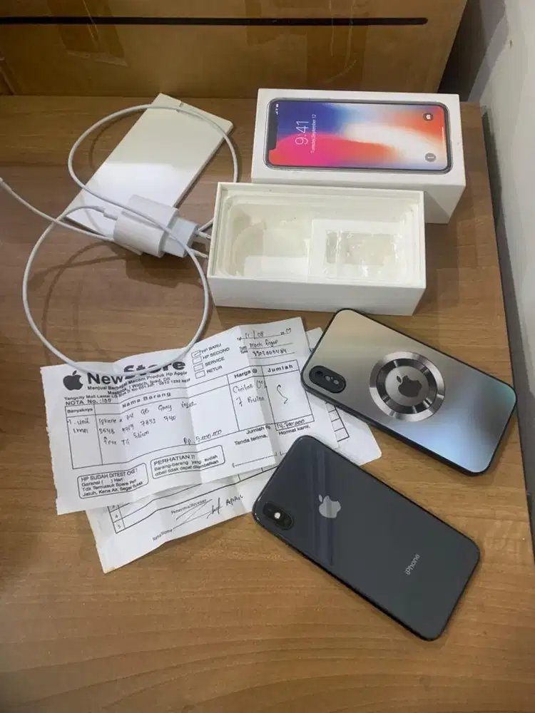 Iphone x 64gb fulset bisa semua kartu