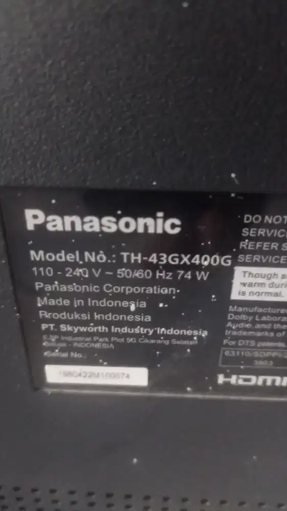Androide panasonic 43