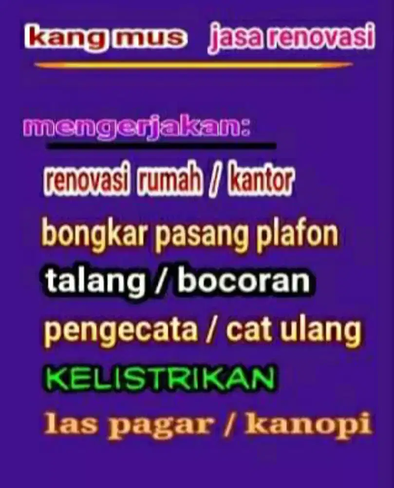 cak mus jasa tukang perbaikan bangunan
