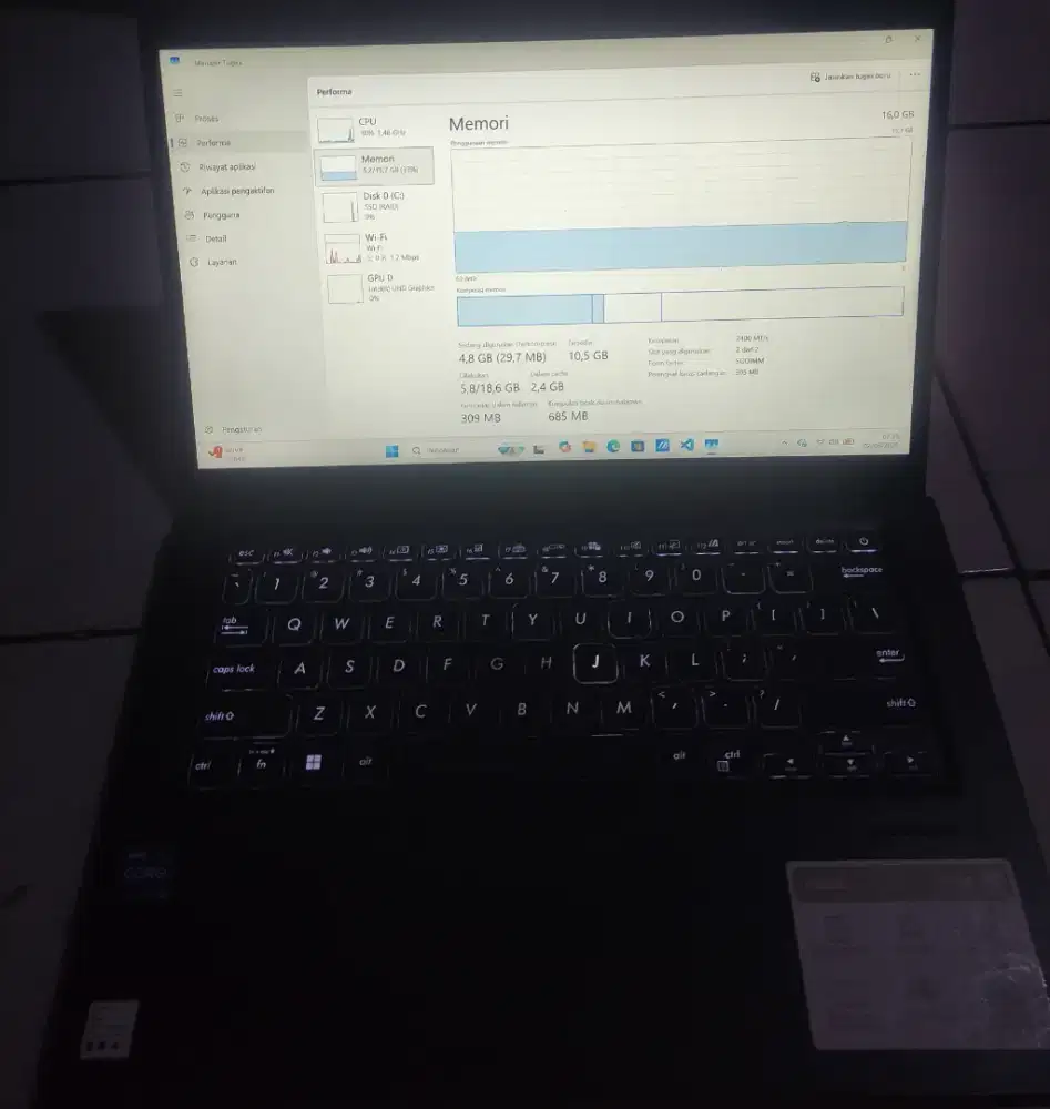 Di jual Laptop ASUS Vivobook 14 (A1400EA) Gen 11