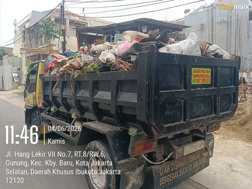 Jasa buang puing dan angkut sampah