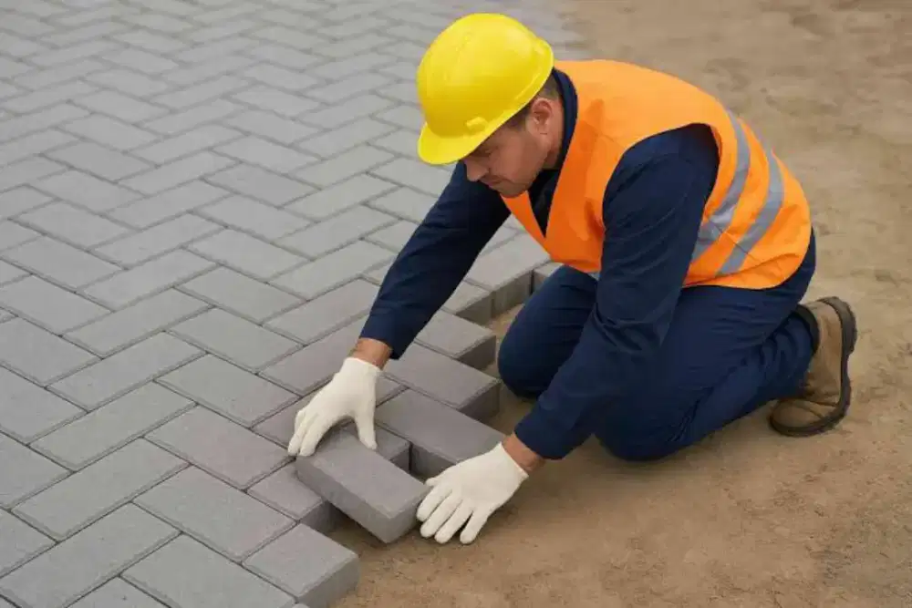 Bata press paving dan pasangnya