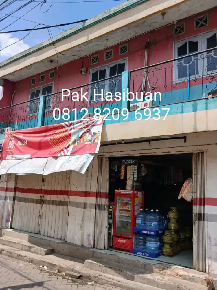 Rumah + kios sembako + barang dagangan murah banget di Tangkot