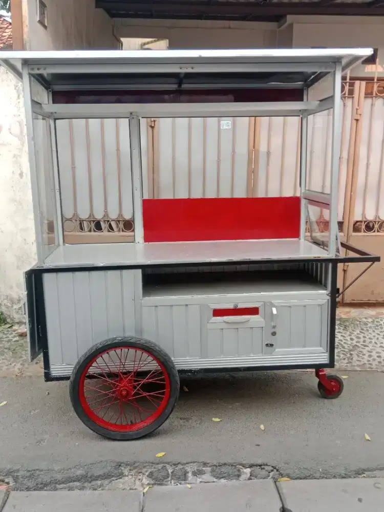 Gerobak alumunium multifungsi ( nego tipis  )