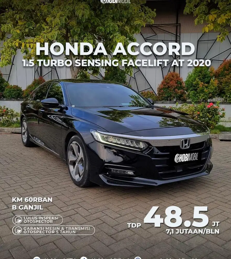 Accord 1.5 Turbo Sensing Facelift AT Thn 2020