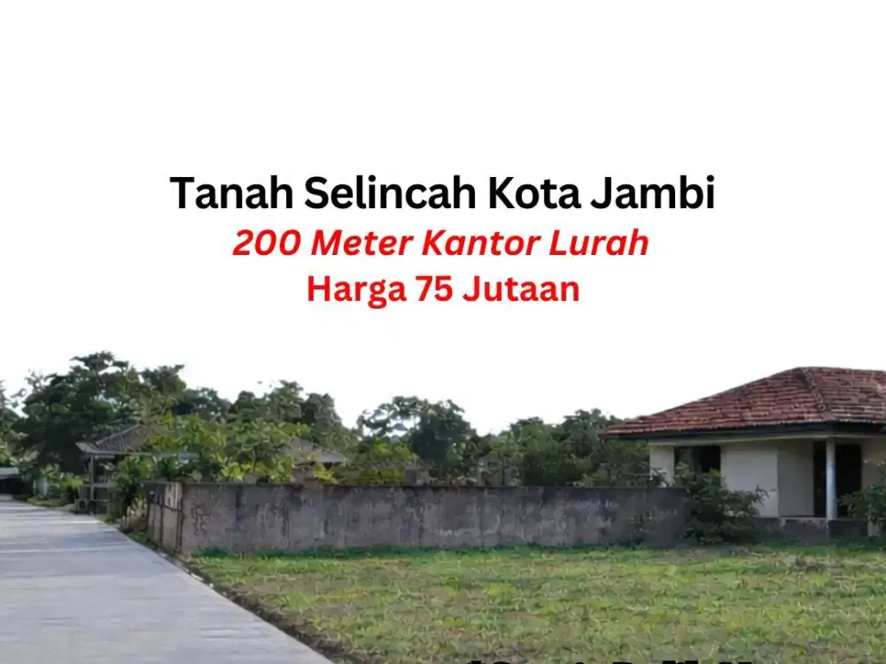 Tanah Selincah Kota Jambi Dekat Kantor Lurah 220 m2