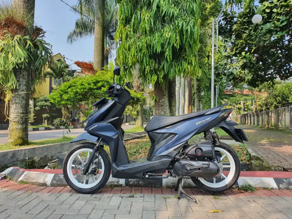 Honda beat deluxe 2023 biru mate istimewa