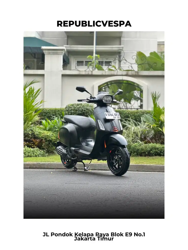 PIAGGIO VESPA SPRINT S150 IGET NEW MODEL TH 2025 WARNA BLACK CONVINTO