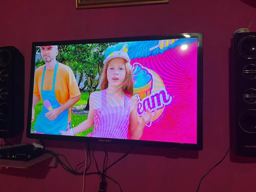 TV polytron 32 inc + speaker