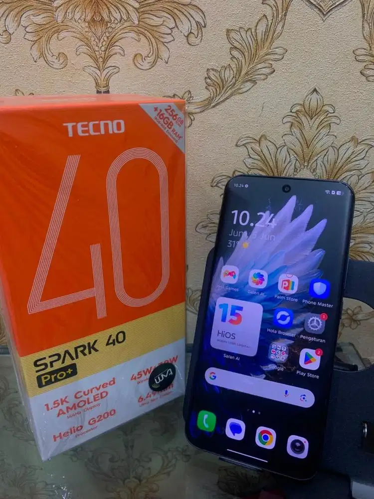tecno spark 40 pro+ 8/256gb mulus garansi
