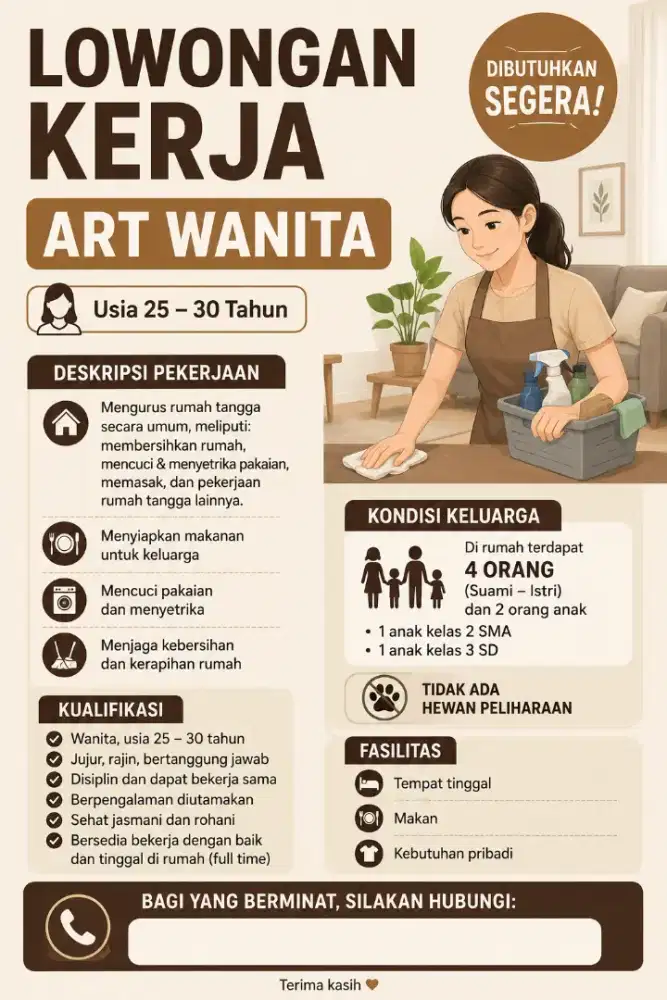 DICARI ART WANITA MENGINAP