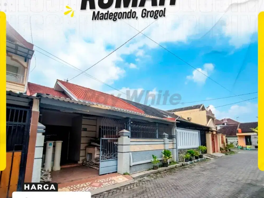 Rumah Dijual di Madegondo Grogol Sukoharjo Strategis Dekat Solo Baru