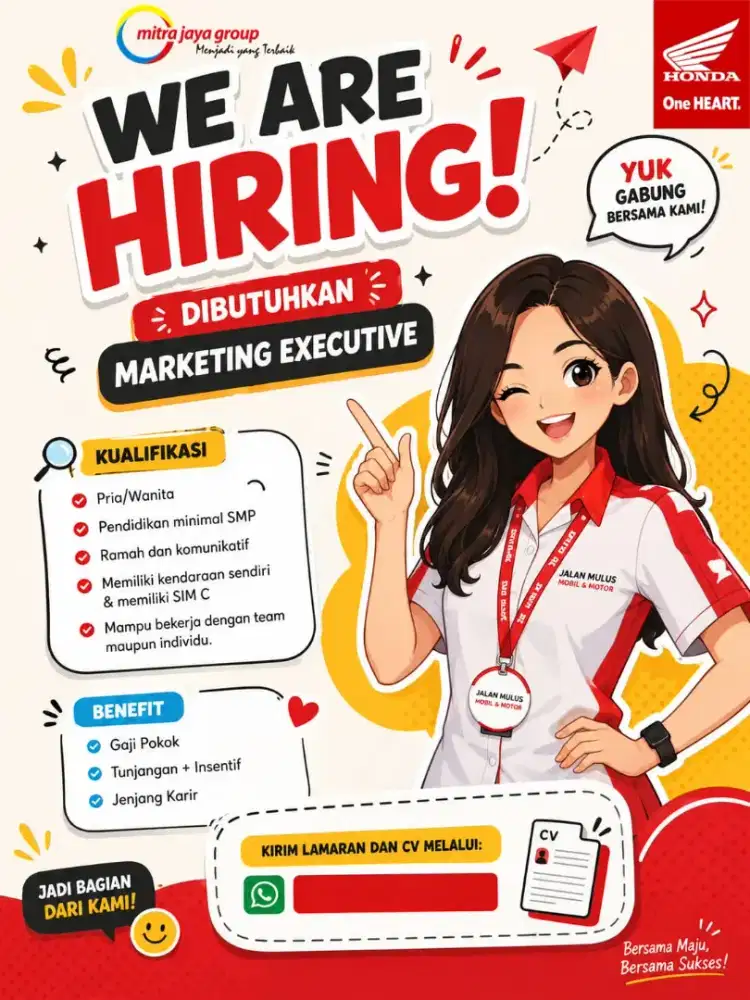 Dibutuhkan karyawan/freelance laki2/perempuan