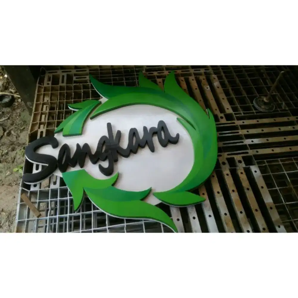 Huruf kayu logo custome