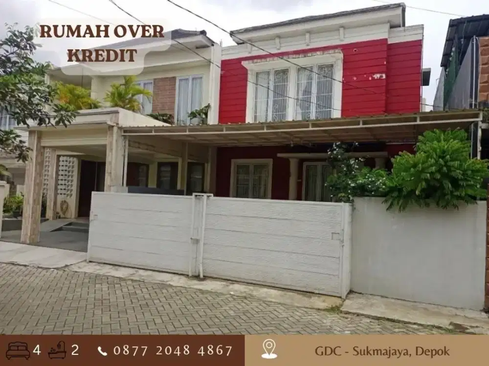 Rumah Over Kredit 2LT LT120 dkt Tol di GDC New Anggrek 2 DP BISA DI CICIL