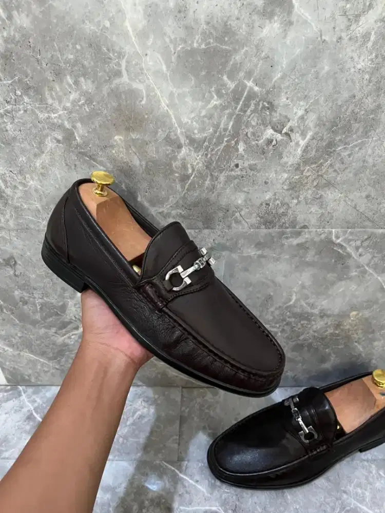 Sepatu Bally Original Formal loafers bekas prelov louis gucci prada lv