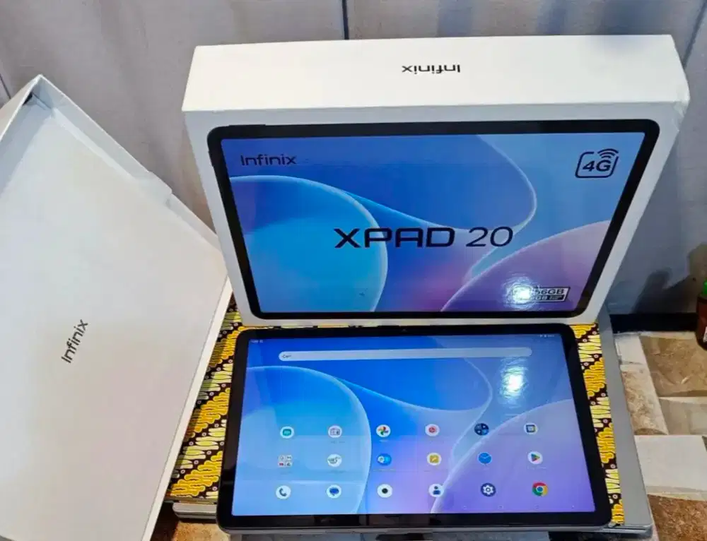 infinix xpad 20 8+8/256 full set mulus