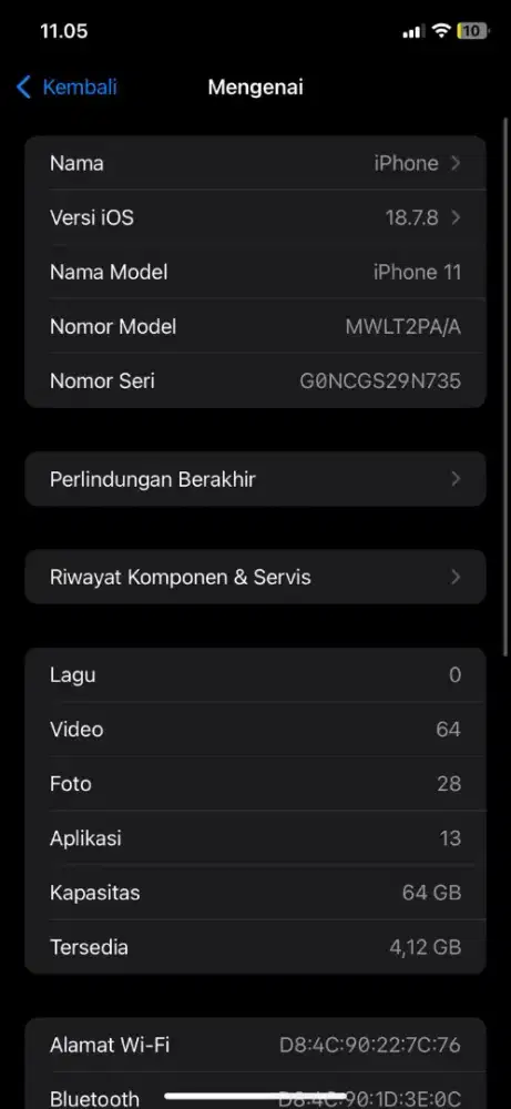 Iphone 11 64GB Hitam