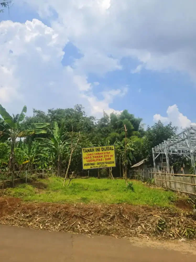 Tanah Strategis 270m di Tajur Halang Kab. Bogor - Akses Mobil