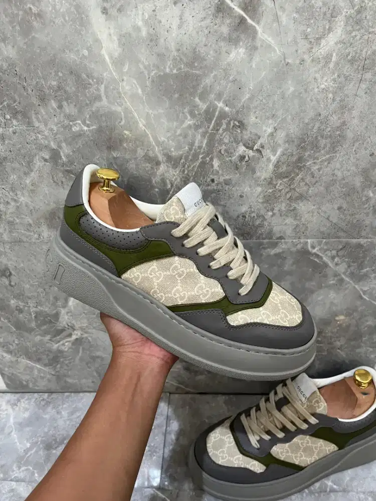 Sepatu Gucci Original Sneakers Casual no bally prada lv louis vuitton