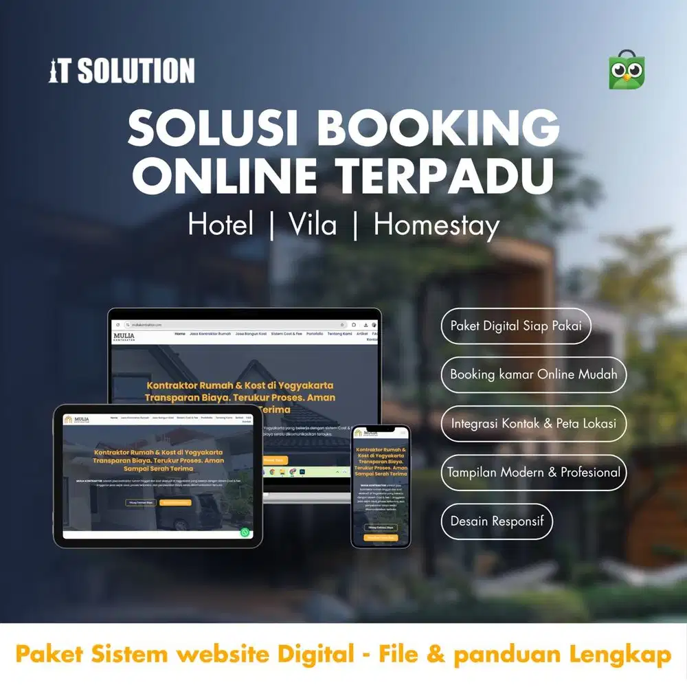 Pembuatan Website Booking Hotel Profesional