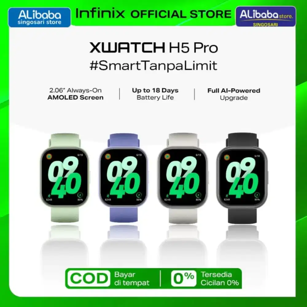 Infinix XWATCH H5 Pro AMOLED 2.06 | Baterai Awet Hingga 18 Hari.