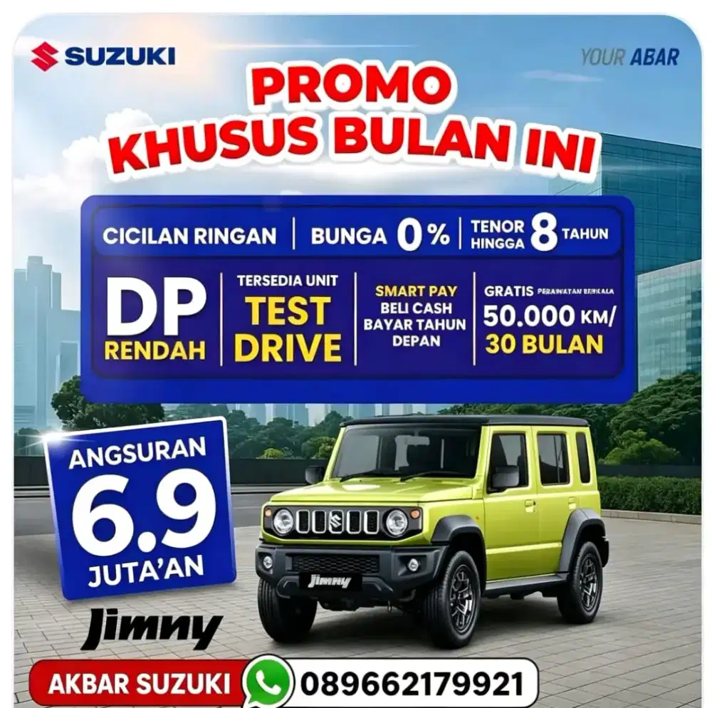 Suzuki jimny angsuran 6,9 jt