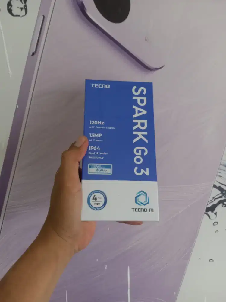 [ Fast respon WA ] Tecno Spark GO3 4+4/128 Garansi resmi 13bln