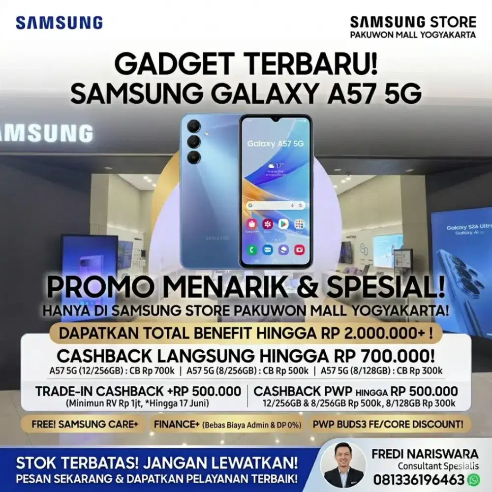 PROMO SAMSUNG A37 (8/128) Cicilan mulai 300 ribuan saja