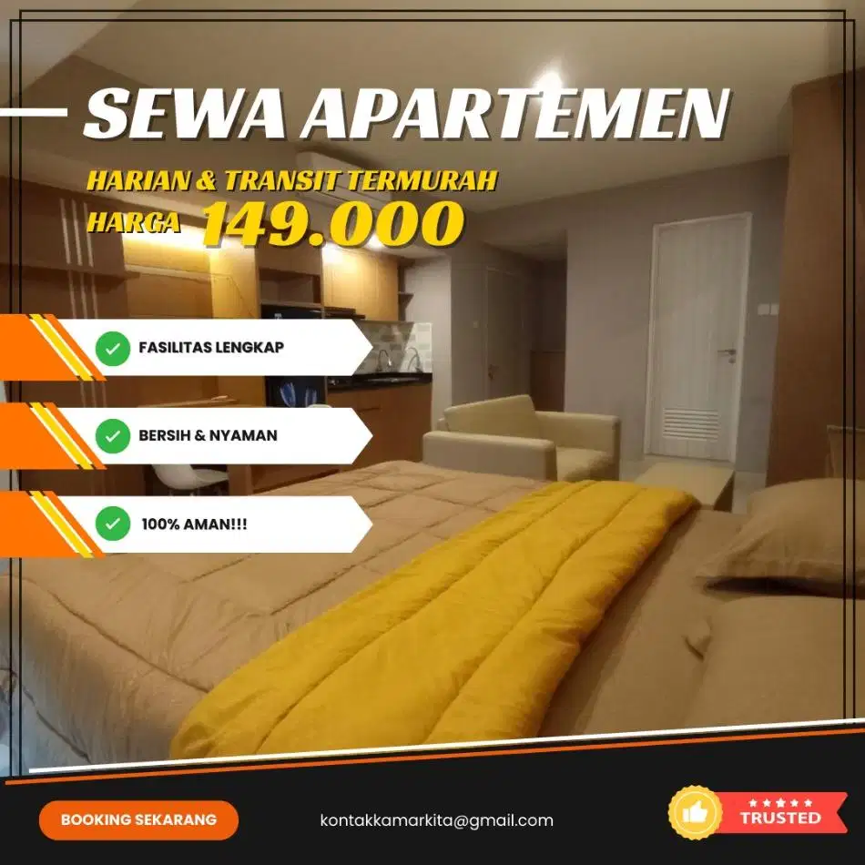 Sewa Apartemen Sayana Harapan Indah Bekasi Harian/Transit Termurah