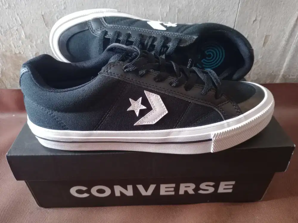 Converse Sport Casual - Black/Black/White - 43 - Original Sneakers