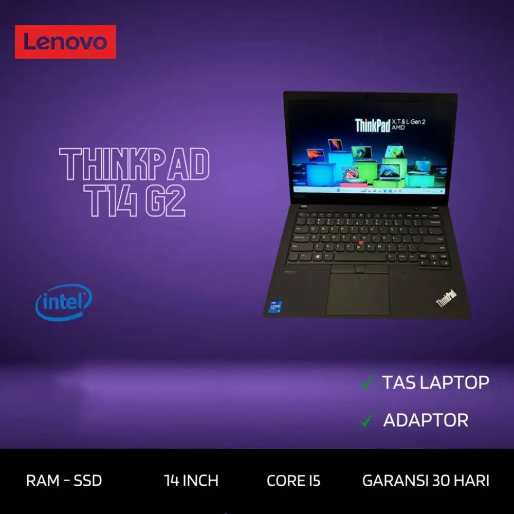 Laptop Lenovo Thinkpad T14 G2 Core i5 Gen 11 layar  FHD IPS *RRC