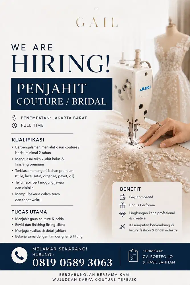 LOKER PENJAHIT & POLA