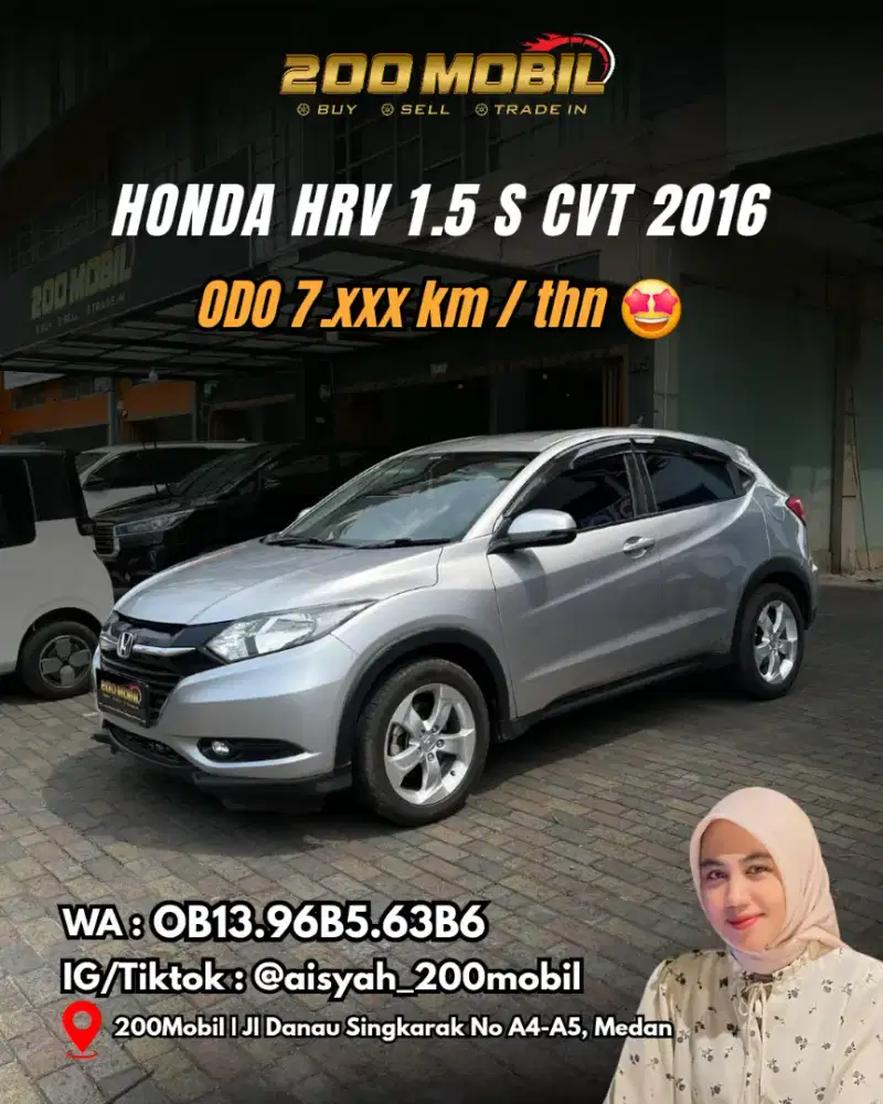 Honda HRV 1.5 S Cvt 2016 Bensin