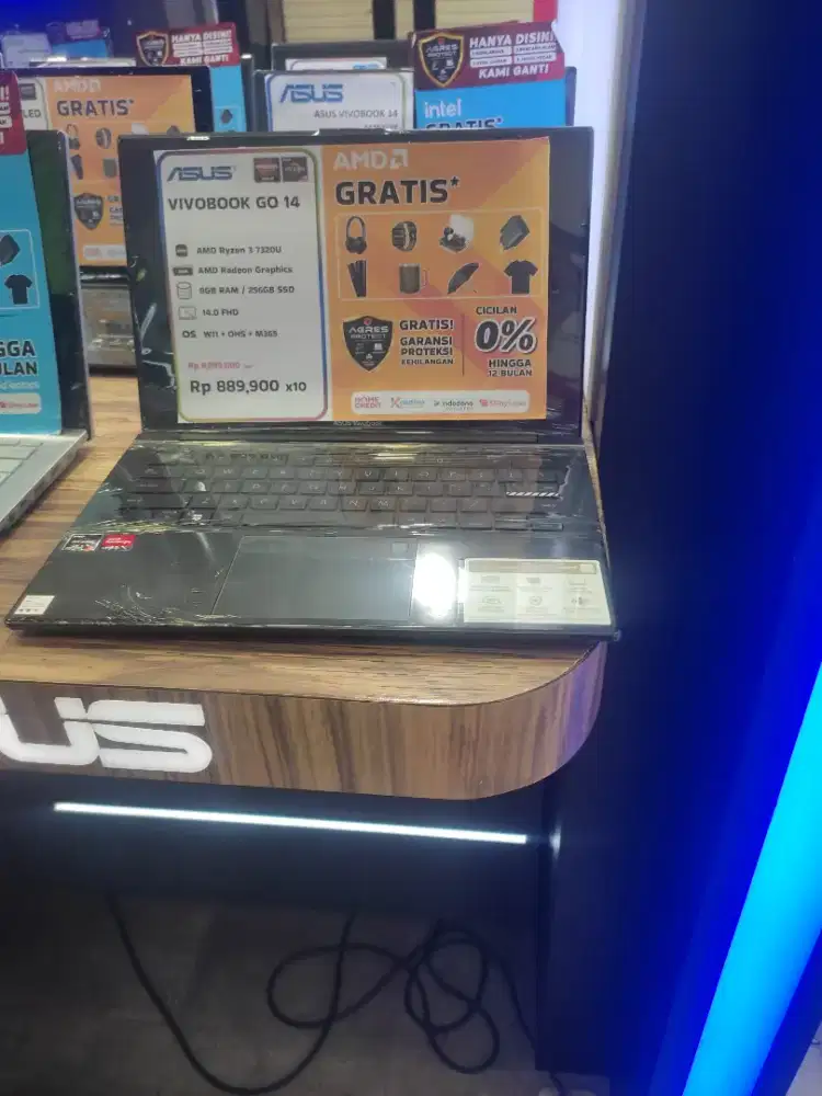 Asus vivobook go14 RAM 8 256gb SSD bisa cicil tanpa DP cukup KTP saja