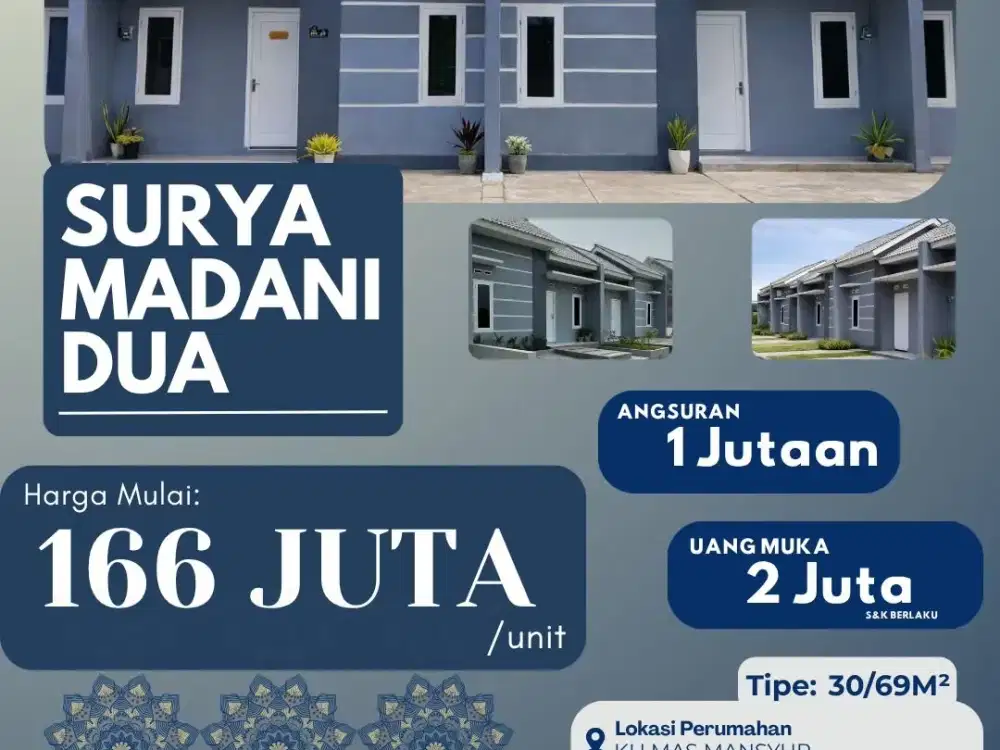 Rumah Subsidi Strategis di surya madani dua