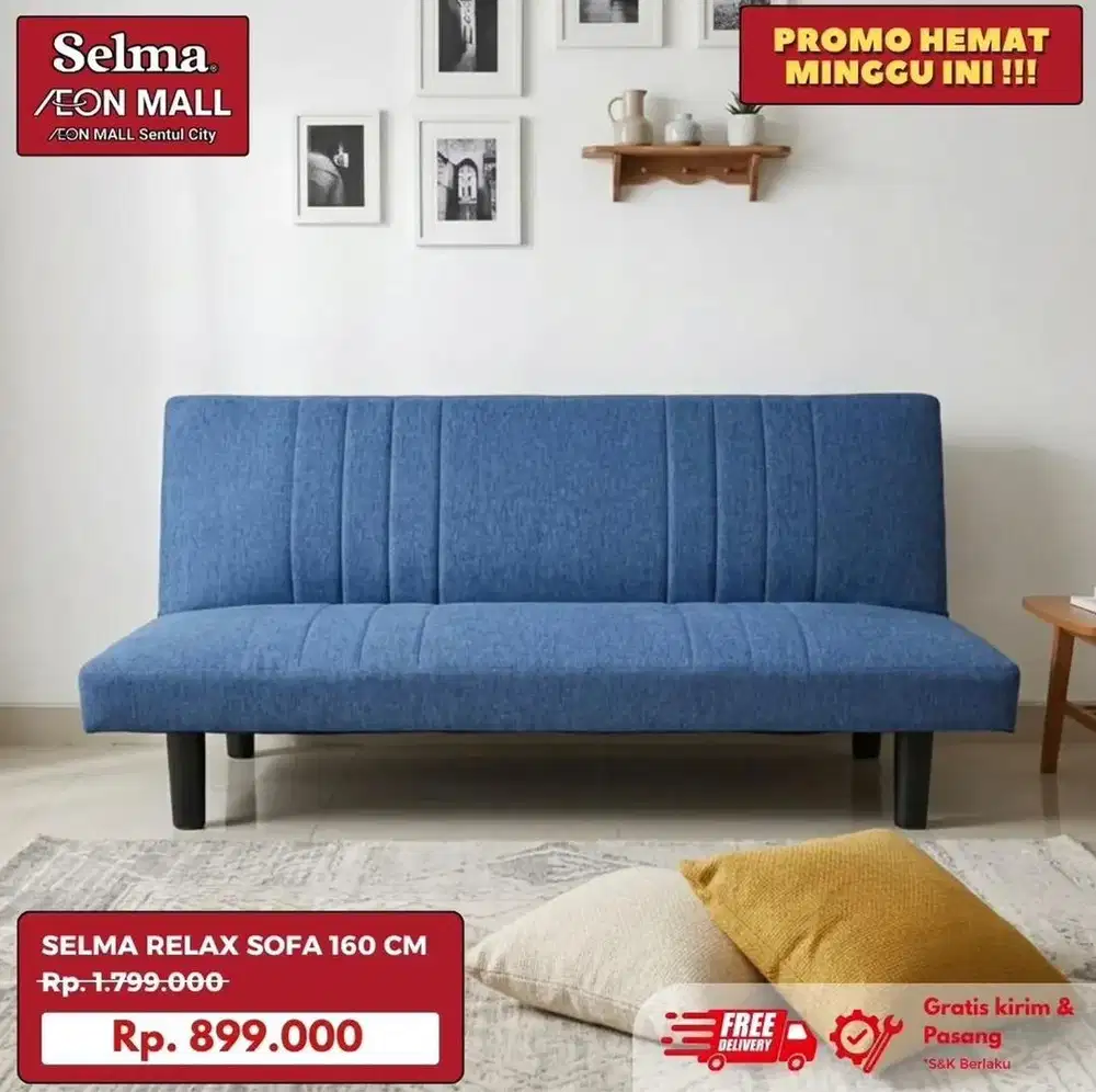 Selma relax sofa blue