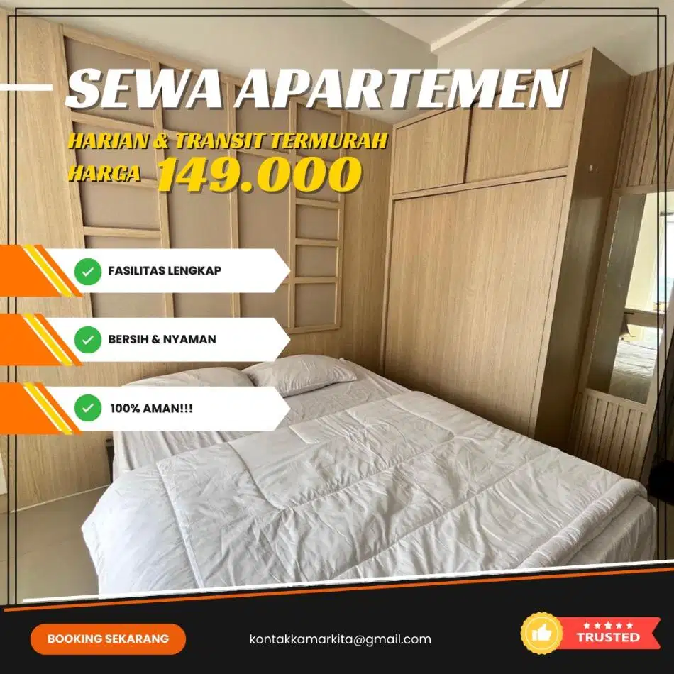 Sewa apartemen Skyhouse Bsd City Harian/Transit Termurah Tangerang