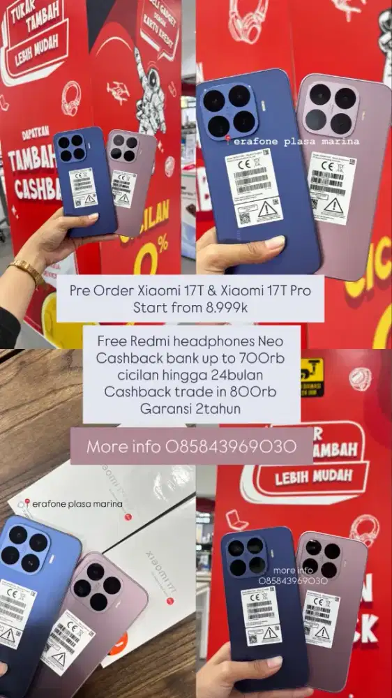 Pre Order Xiaomi 17T series