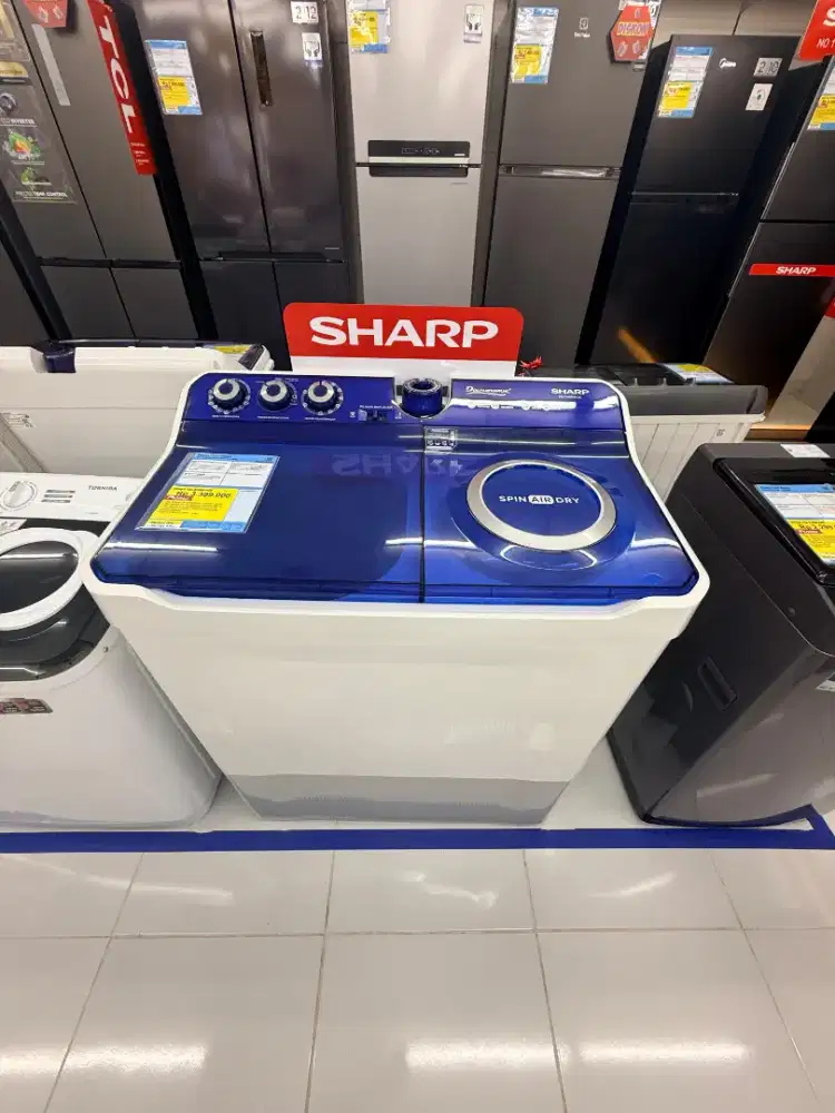 Mesin Cuci Sharp 2 Tabung 14KG