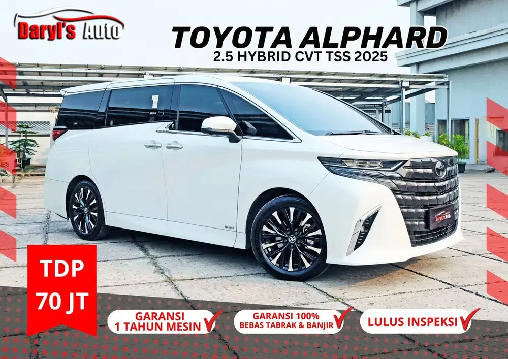 2025 Toyota Alphard 2.5 Hev Hybrid Tss TDP 70jt