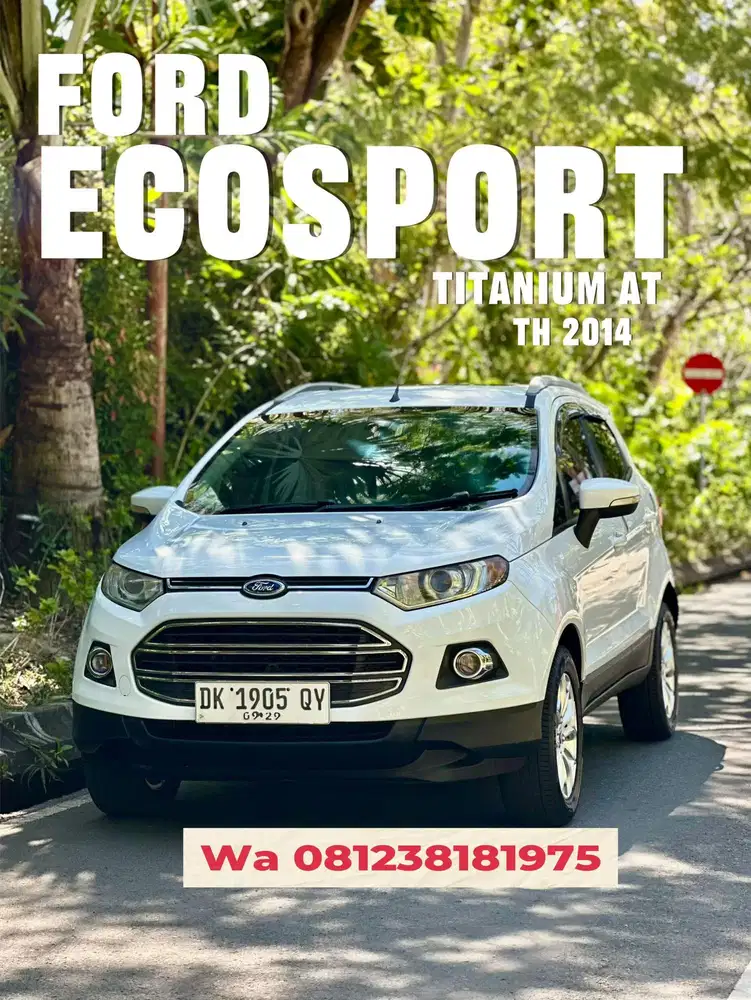 FORD ECOSPORT TITANIUM AT 2014 PUTIH ASLI BALI