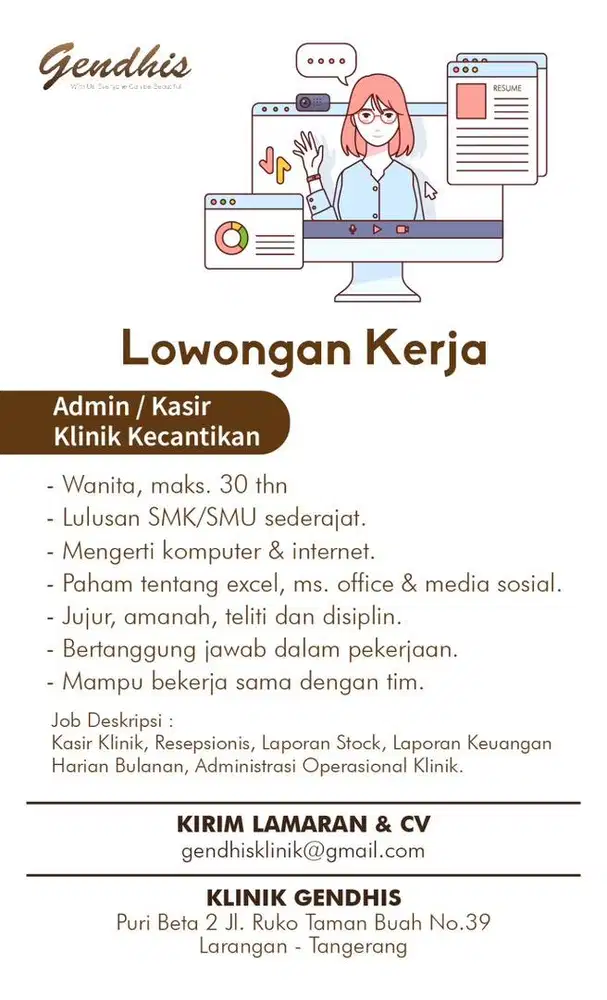 Lowongan kerja admin